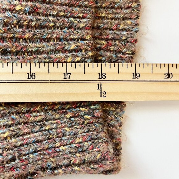 House of Harlow 1960 Brown Knit Fringe Shawl Cardigan Sweater - Size Medium - Picture 7 of 7